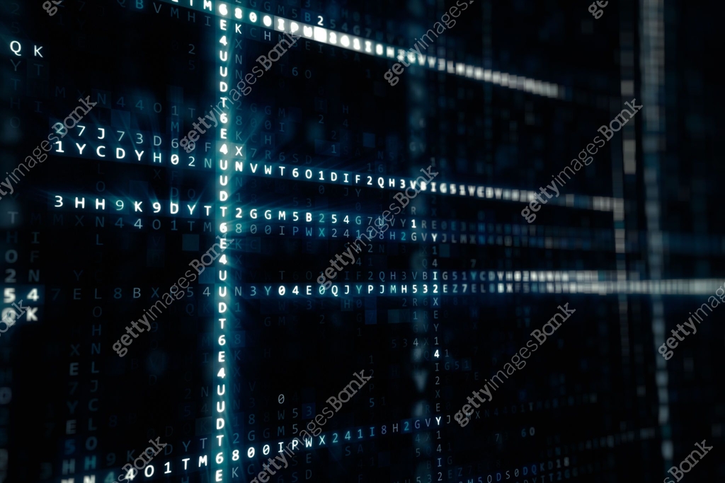 Randomly generated computer hexadecimal machine code abstract ...