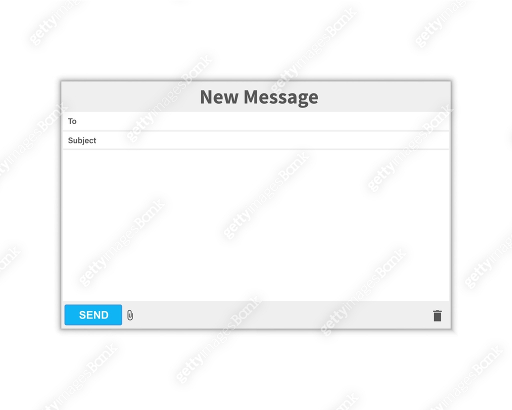Mail Message Image Email message Blank window of E-mail, template. E-mail blank template ...