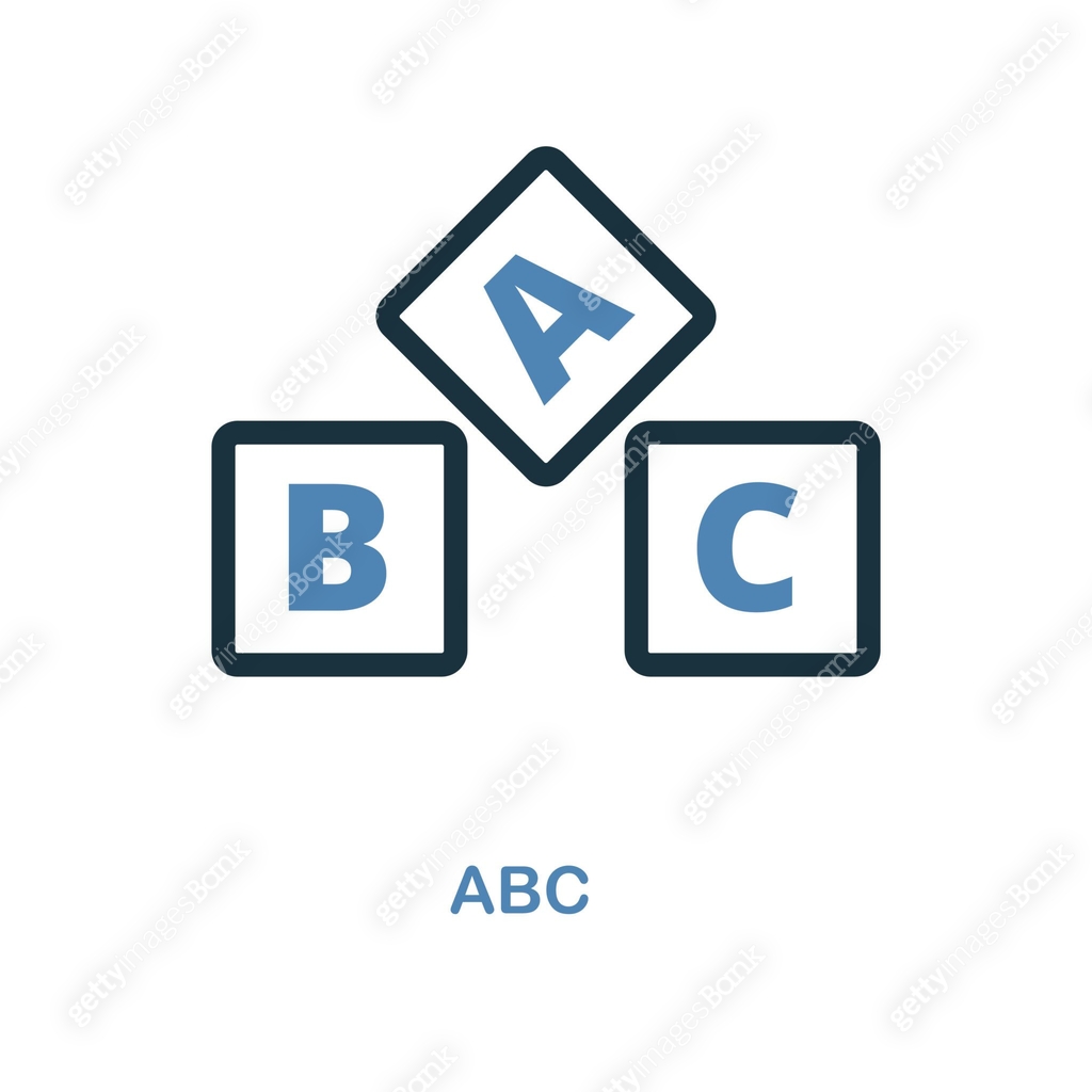 Abc icon. Simple element illustration. Abc pixel perfect icon design ...