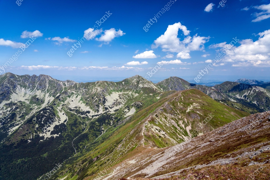 Landscape Of The Western Tatra Mountains View From The Peak Of landscape-of-the-western-tatra-mountains-view-from-the-peak-of