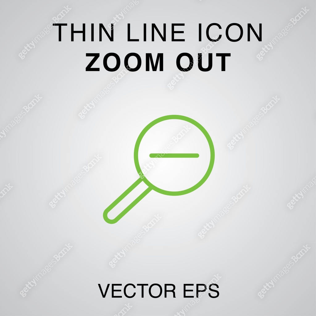 Thin Line icon - Zoom Out 이미지 (1020599886) 일러스트, 무료 일러스트, 아이콘, 무료 아이콘 ...