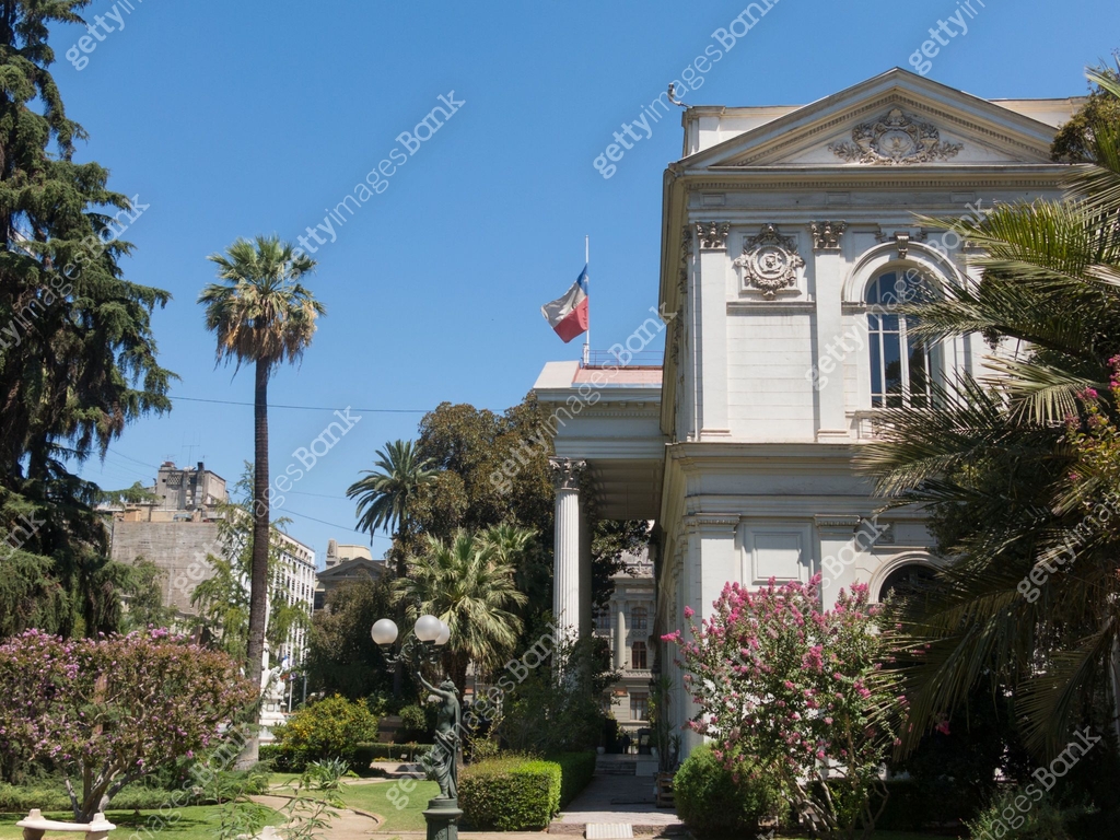 Seat of Santiago of the National Congress of Chile, in the center of