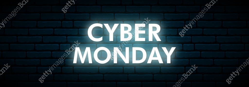 Welcome Sign Cyber Cyber Monday neon sign. Luminous cyber hologram. Vector light signboard ...
