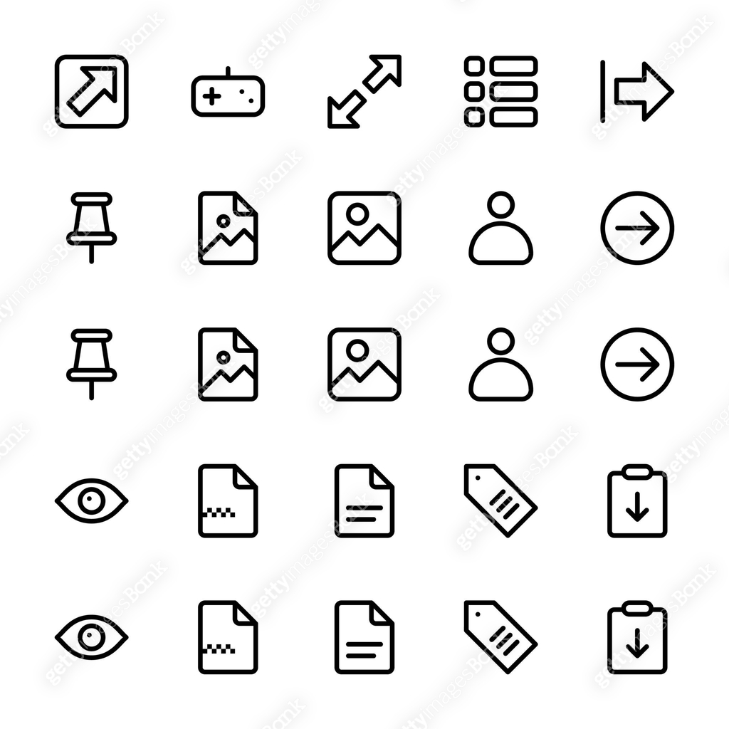 Font Awesome Icons Pack 이미지 (1074490414) - 게티이미지뱅크