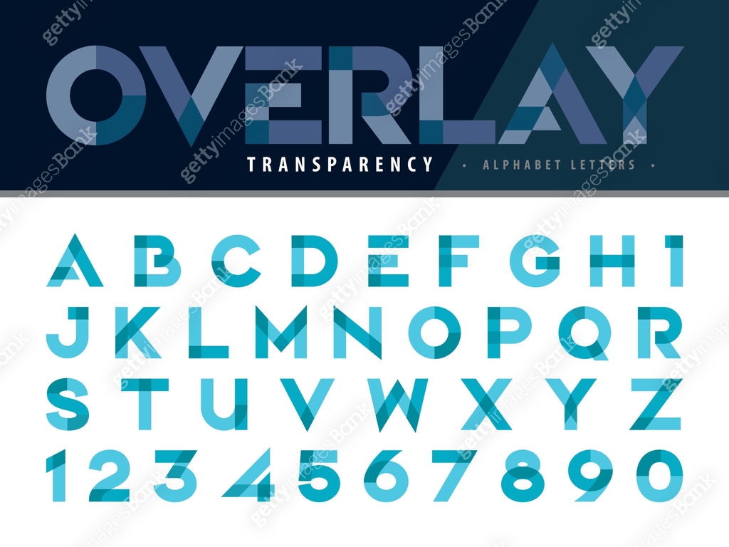 Overlays Using Letters Alphabet Letters and numbers, Multicolor transparency Font, Overlay ...