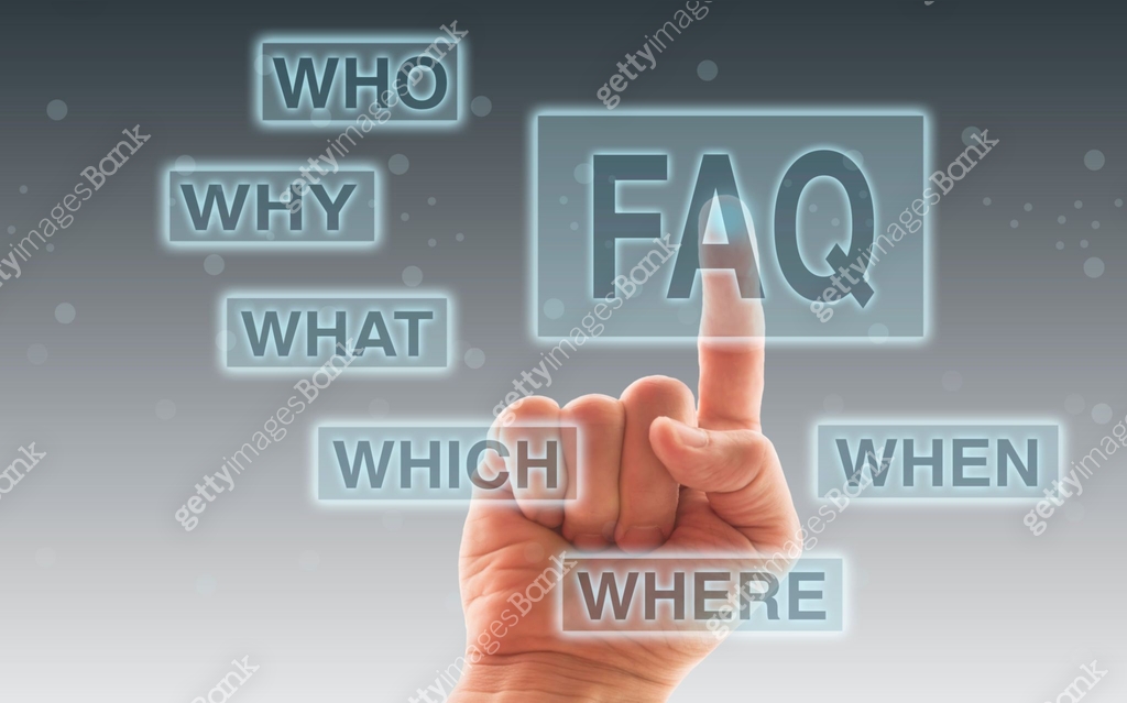 FAQ touch screen concept 이미지 (1087852518) - 게티이미지뱅크