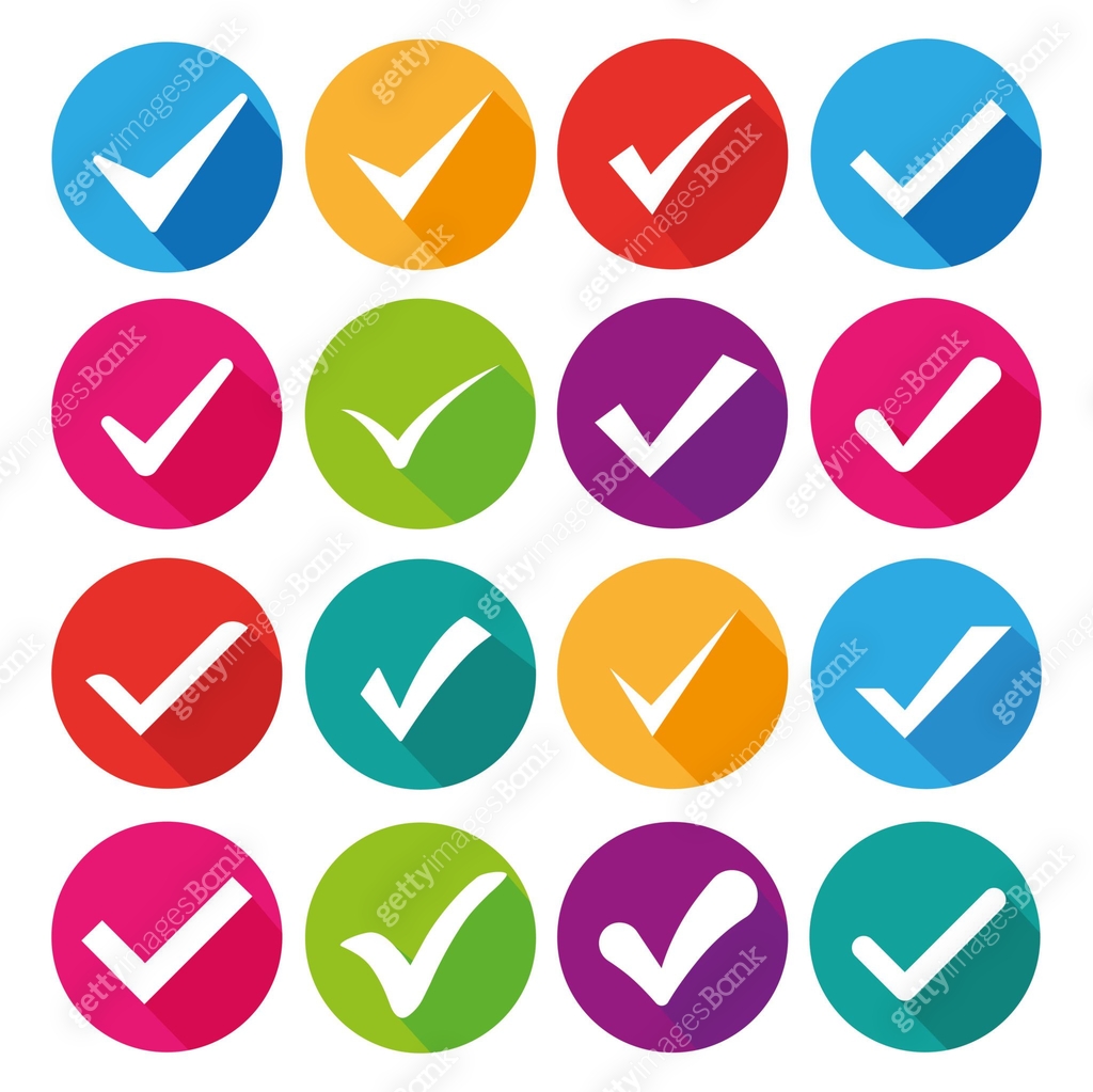 Check mark icon. Vector Illustration. Mega set 16 in 1 이미지 (1127620061 ...
