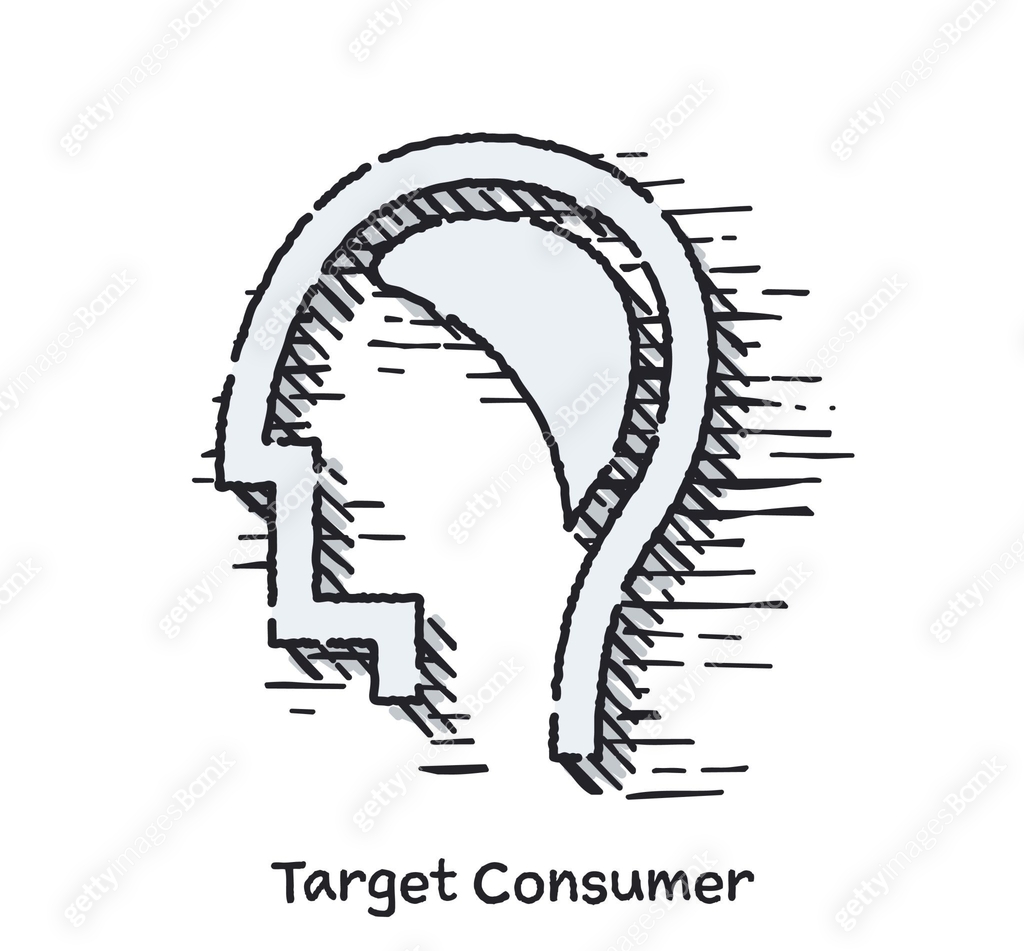 Hand Drawn Target Consumer Sketch Line Icon for Web 이미지 (1132020928 ...