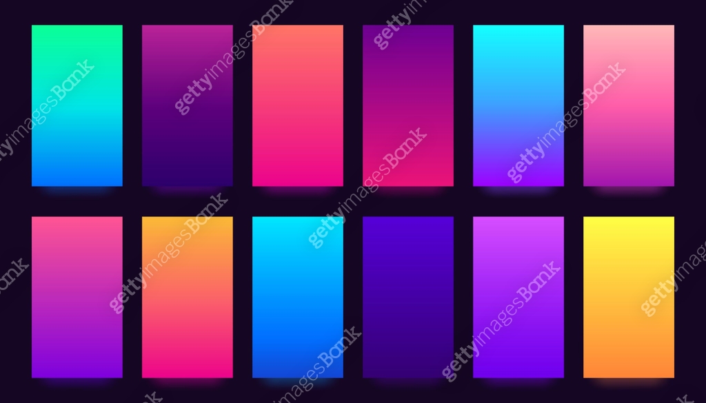 Gradient background. Colorful gradients, blurred colors and vivid ...