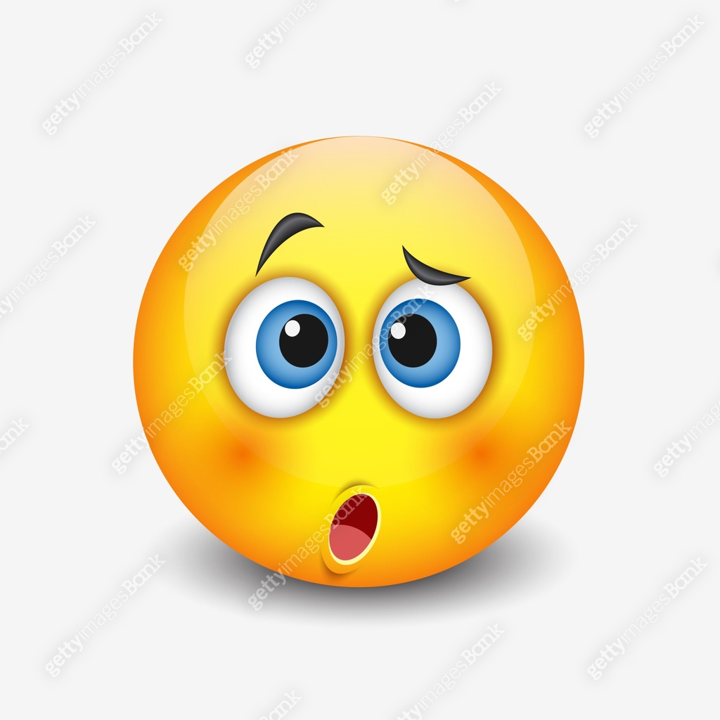 Cute confused emoticon - emoji, smiley - vector illustration 이미지 ...