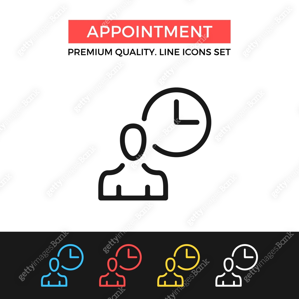 Vector appointment icon. Meeting, schedule. Premium quality graphic ...