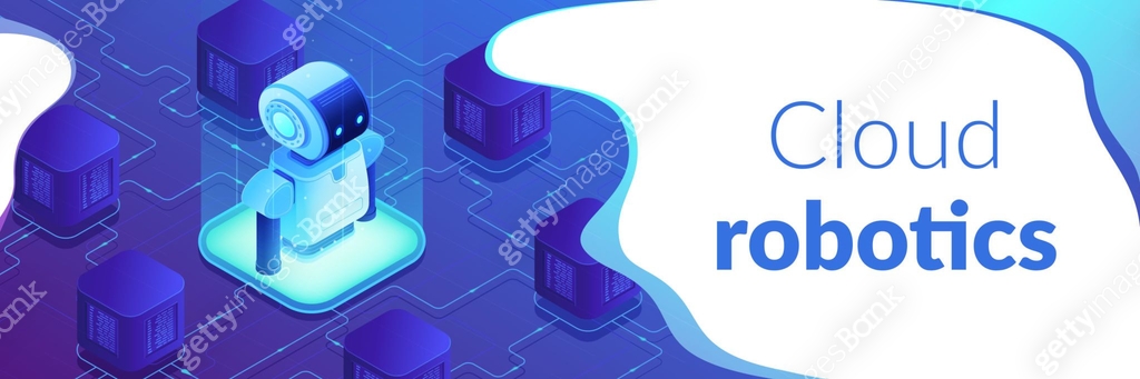 Robotics networking isometric 3D banner header. 이미지 (1136640611) 일러스트 ...