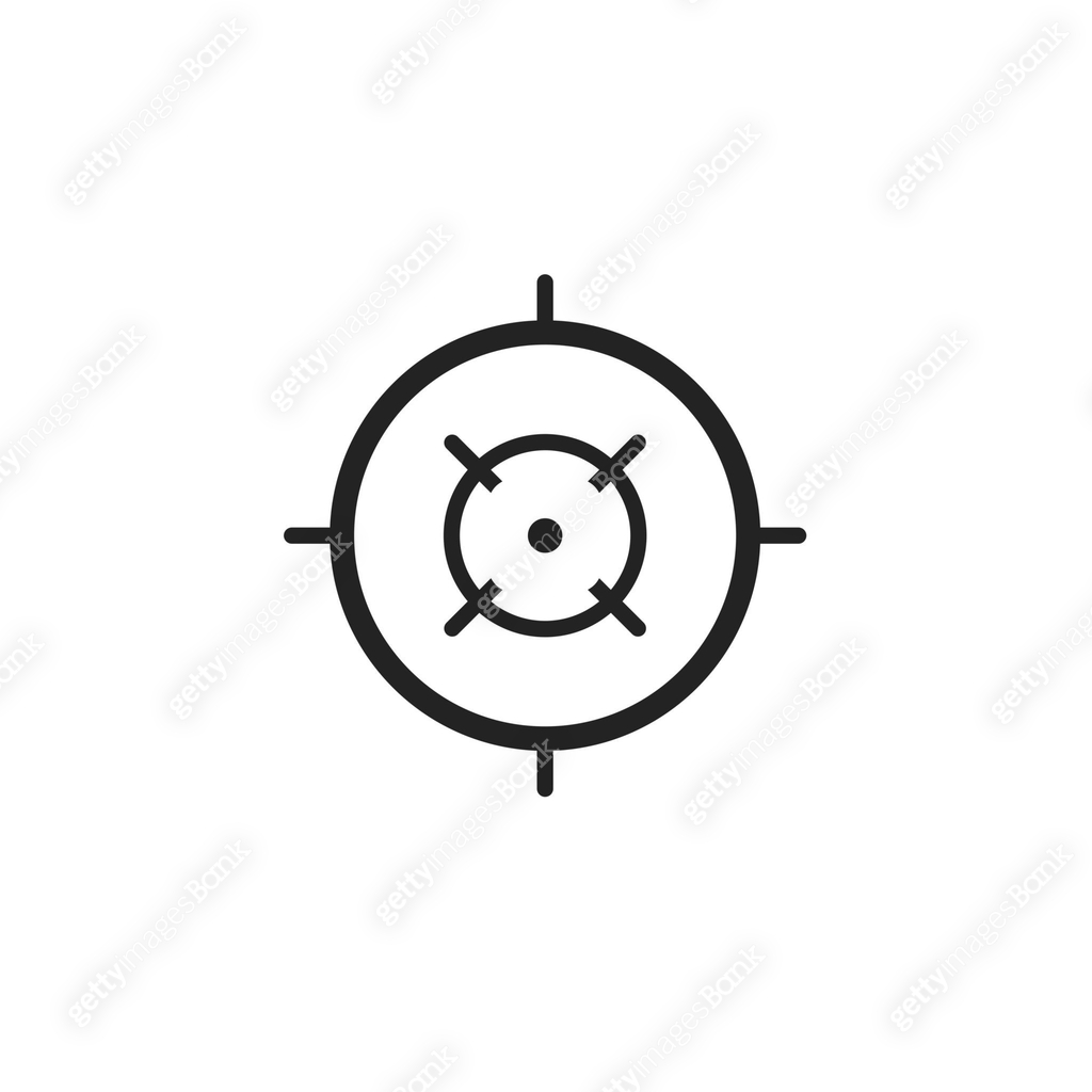 Target Distance Icon Different icon set of targets and destination. Target and aim ...