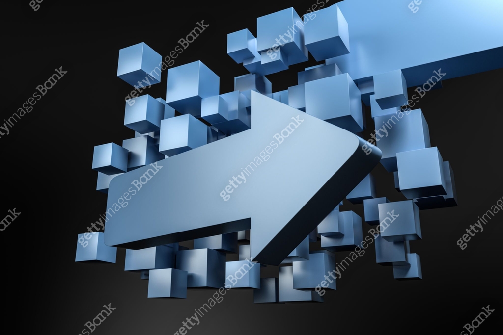Direction's 3d Examples 3d rendering, 3d model of arrow, the concept of development and ...