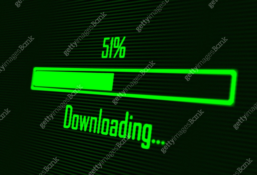 Green progress bar - downloading 이미지 (1147845499) - 게티이미지뱅크