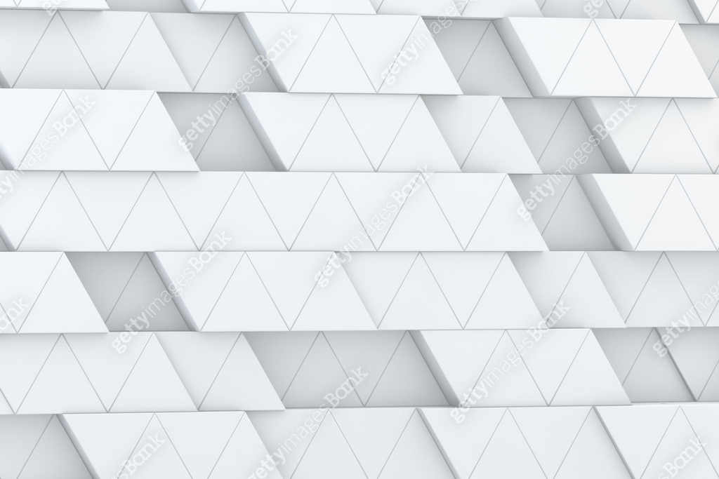 3D Triangle Prisms Mosaic Pattern Abstract White Background 이미지 ...