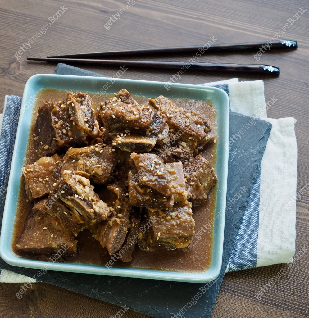 Pinstack Korean Ribs Korean food Braised Short Ribs, Beef rib steak 이미지 (1149159357) - 게티이미지뱅크