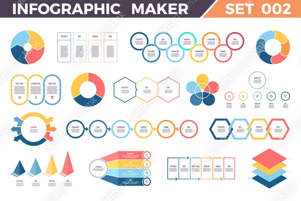 Top Timeline Graph Data Visualization Business infographics. Data visualization templates with timelines ...