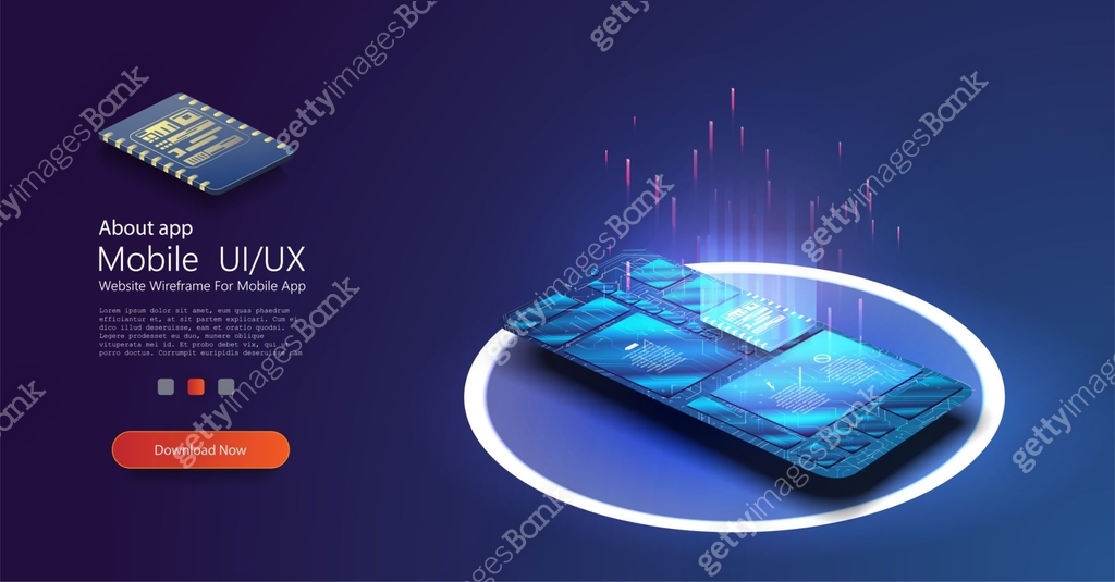 Technology isometric infographic design for quantum computer Digital ...