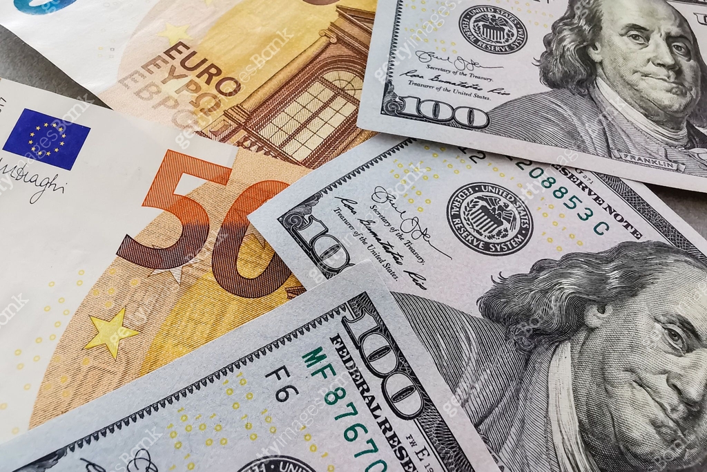 Two Leading Hard Currencies US Dollar Versus Euro 1157315250 two-leading-hard-currencies-us-dollar-versus-euro-1157315250