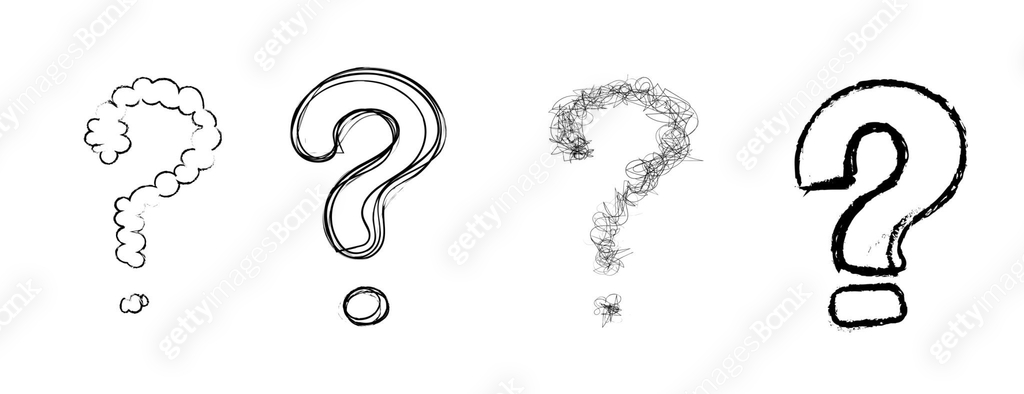 Interrogation Point Vector question mark interrogation points hand drawing vector set illustration ...