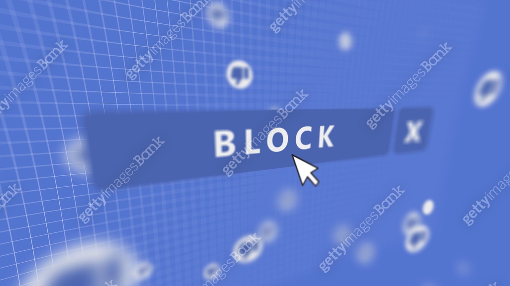 Social Media Block Button Mouse Pointer 이미지 (1163330745) - 게티이미지뱅크