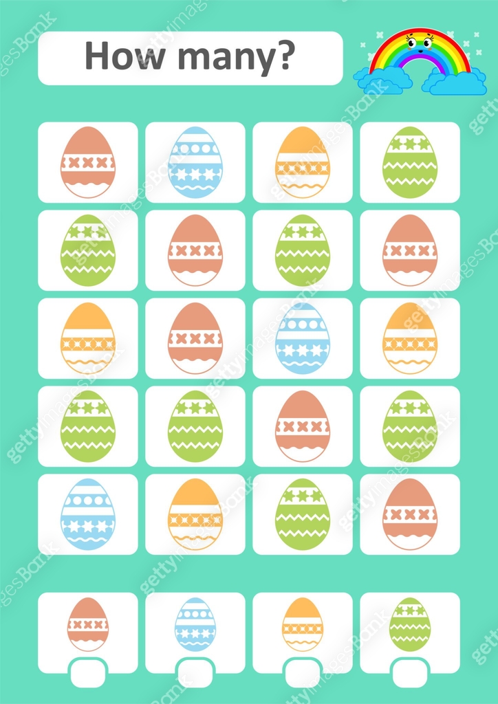 Counting game for preschool children. The study of mathematics. How ...