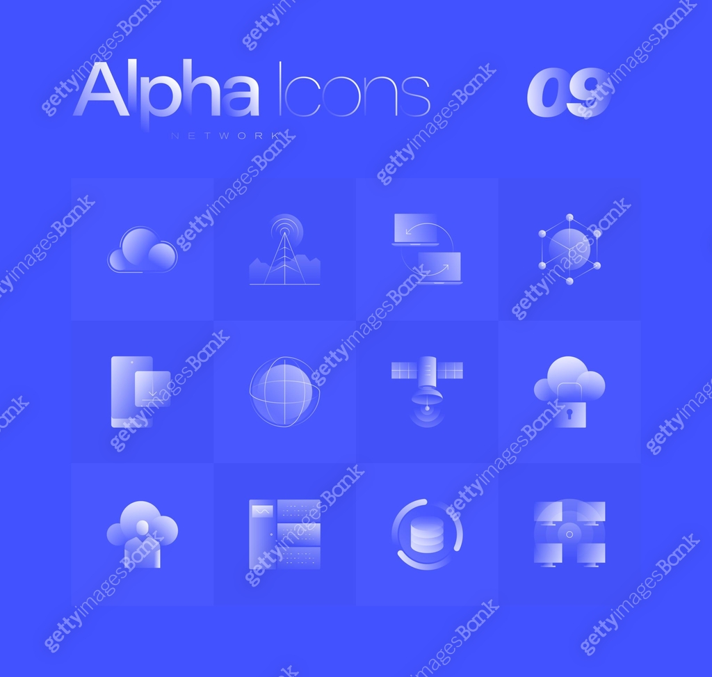 Network Alpha Icons Set 이미지 (1169509421) 일러스트, 무료 일러스트, 아이콘, 무료 아이콘 ...