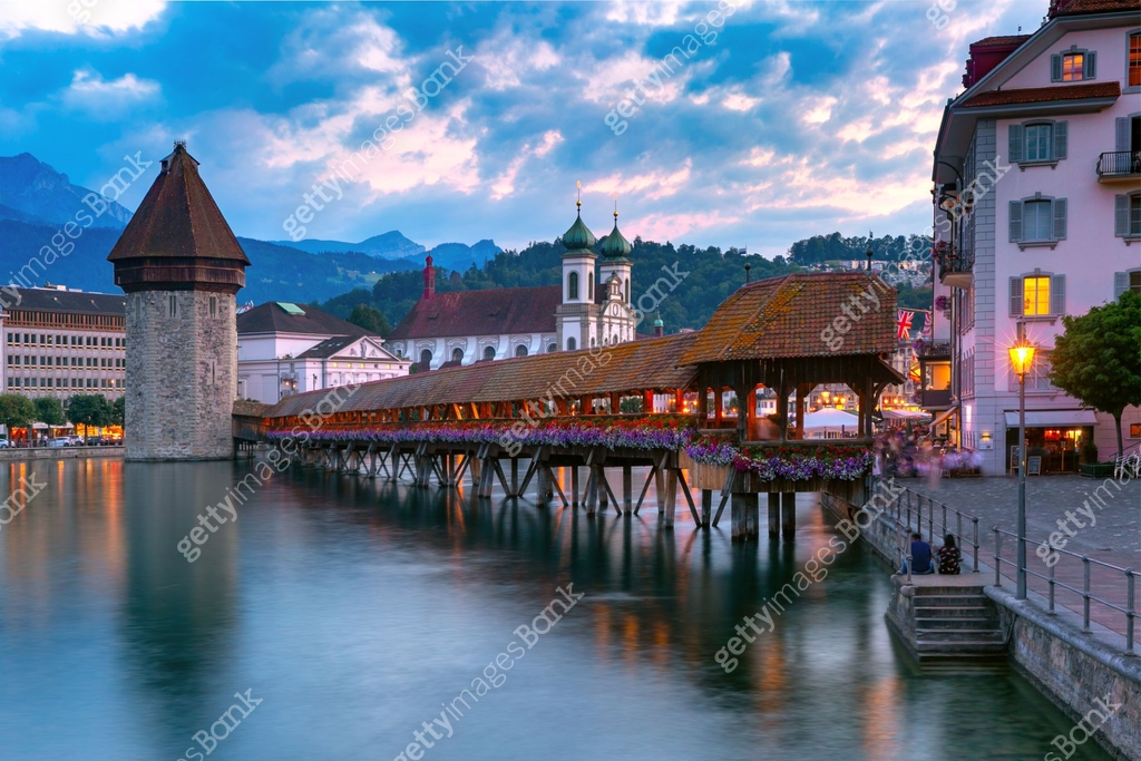 Lucerne In The Evening Switzerland 1169912216 lucerne-in-the-evening-switzerland-1169912216