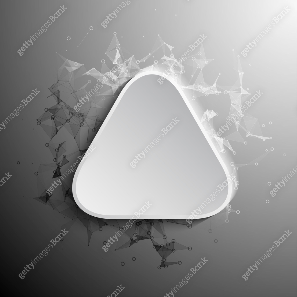 Vector blank white square button with shadow. 3D paper buttons. Tech ...