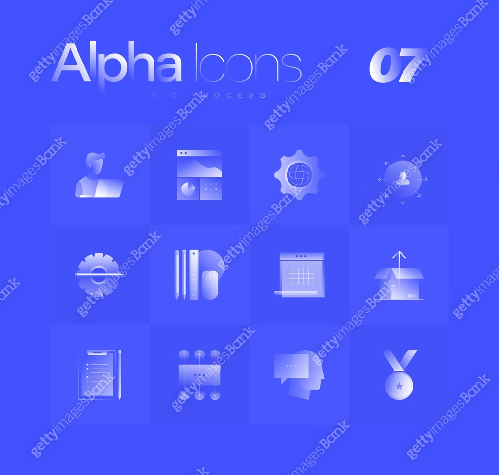 Studio Process Alpha Icons Set 이미지 (1166586205) 일러스트, 무료 일러스트, 아이콘, 무료 ...