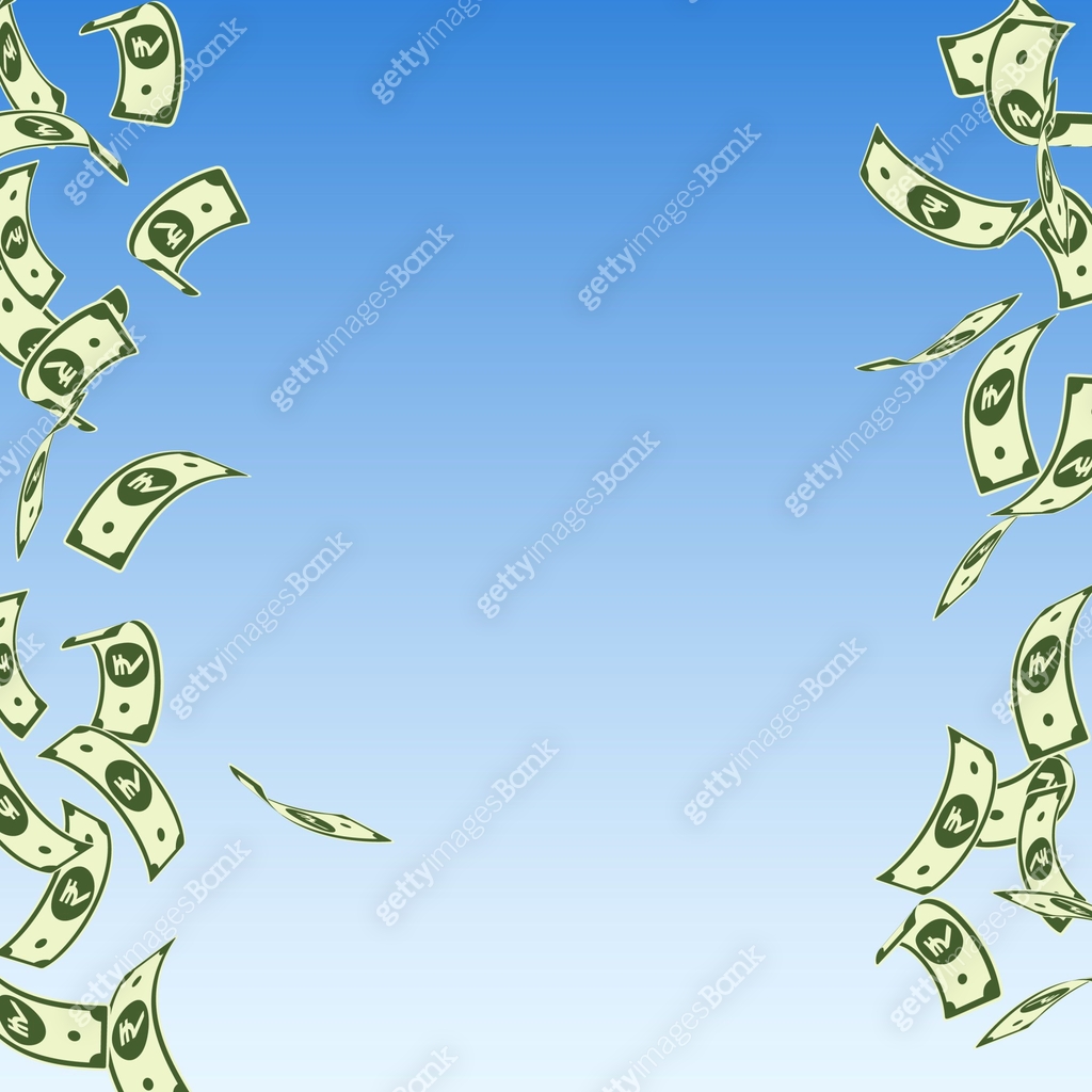 Floting Ruppe Indian rupee notes falling. Floating INR bills on 이미지 (1178423082) 일러스트 ...