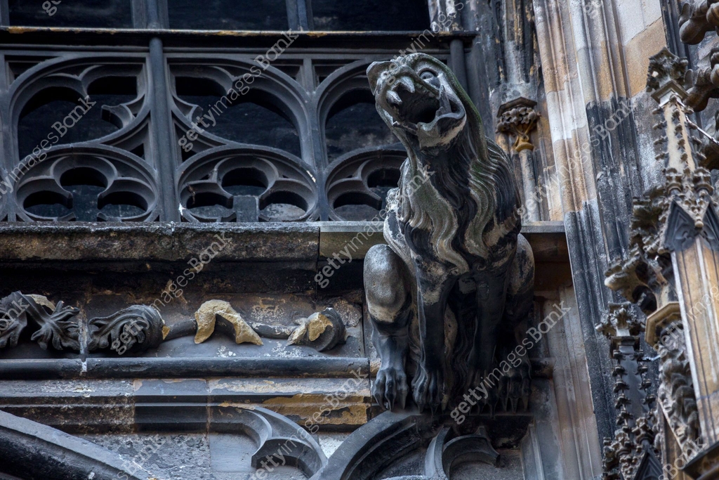 Elements of Gothic architecture. Grotesque, chimera and gargoyle ...