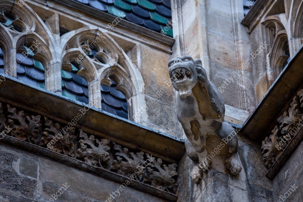 Elements of Gothic architecture. Grotesque, chimera and gargoyle ...