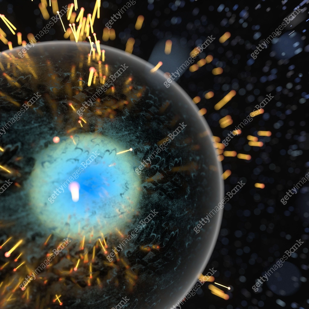 Cell Wall Computer Rendered A cell surrounded by membrane, the concept of biotechnology, 3d ...