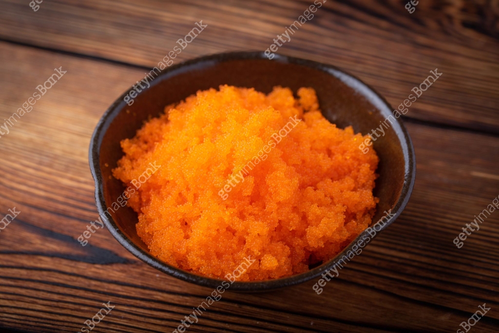 Raw Roe masago, japanese raw fish roe for sushi 이미지 (1181262713) - 게티이미지뱅크