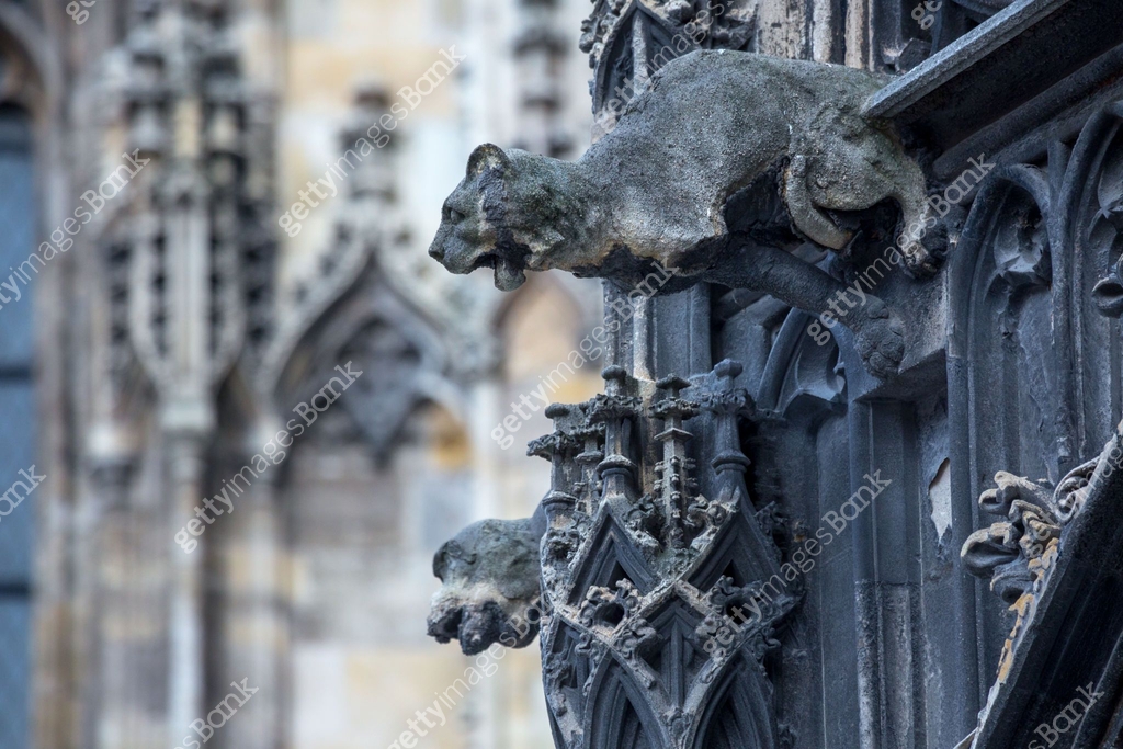 Elements of Gothic architecture. Grotesque, chimera and gargoyle ...
