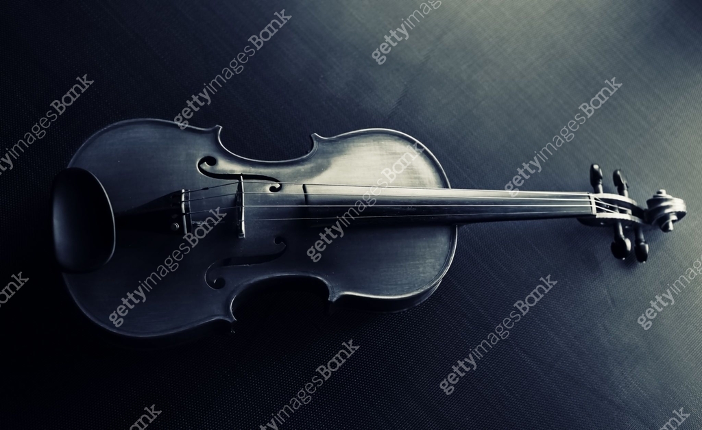 The abstract art design background of wooden violin put on background ...