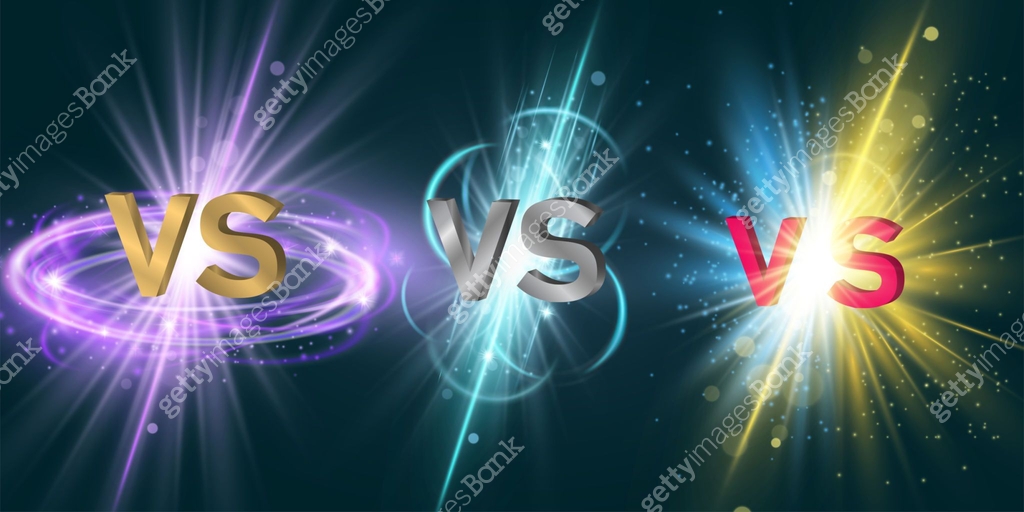 Neon lightning flash light vortex versus, vs letters for sports and ...
