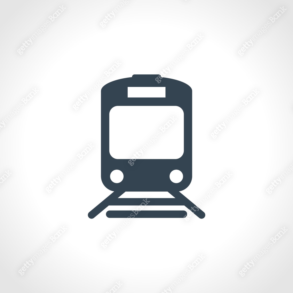 Train and railways icon. Intercity, international, freight train stock ...