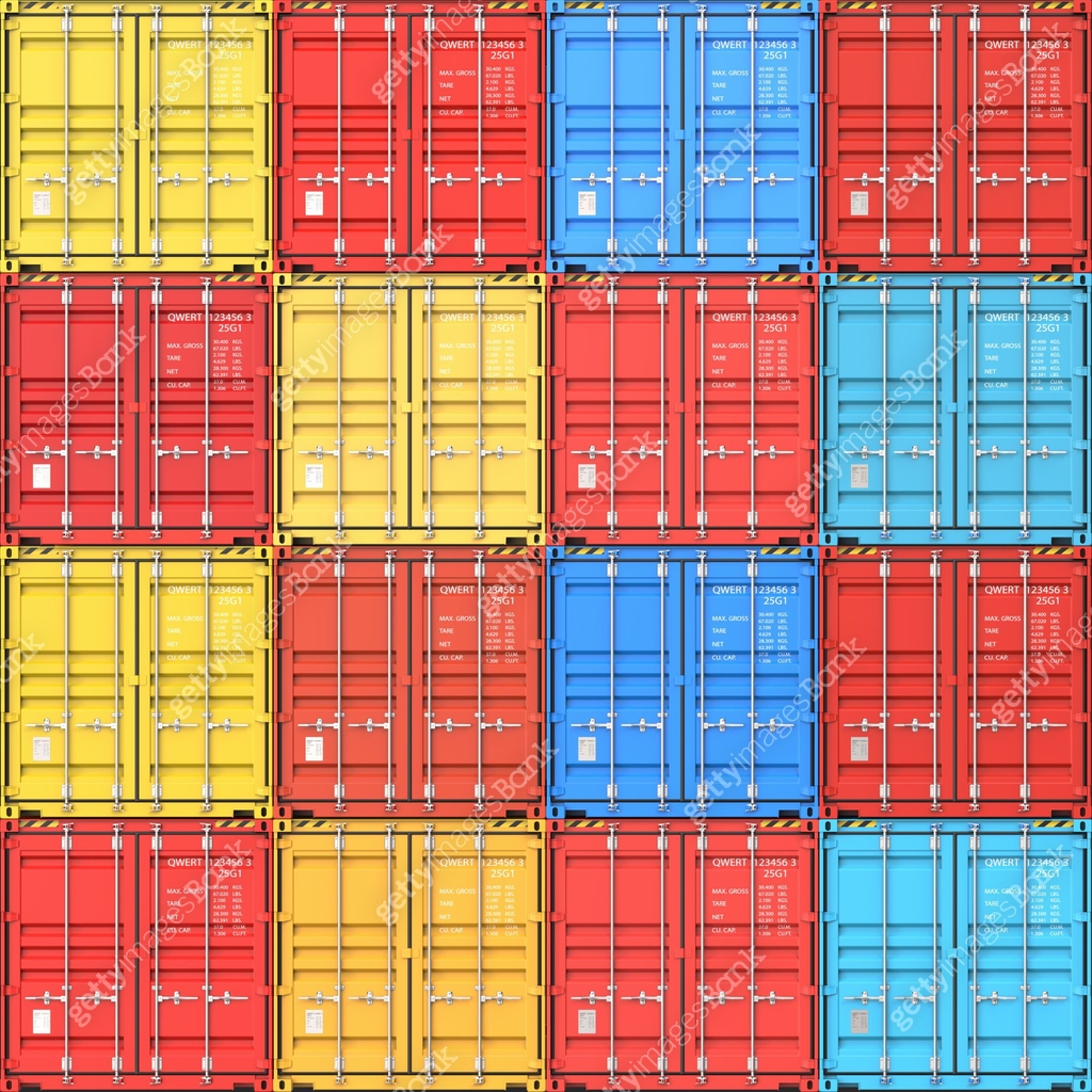 Shipper Container Texture Stacks of cargo containers at the docks from Cargo freight ship as a ...