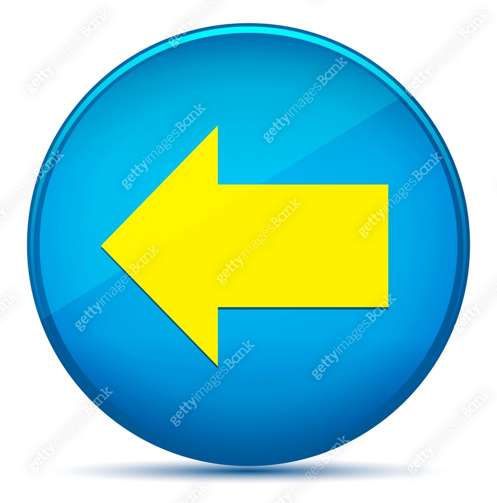 Back icon modern flat cyan blue round button 이미지 (1201009891) 일러스트, 무료 ...