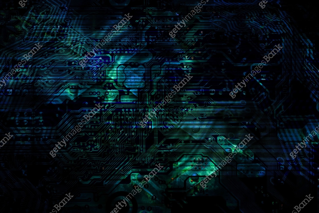 Protected guard grid shield circuit board cloud comluting concept ...