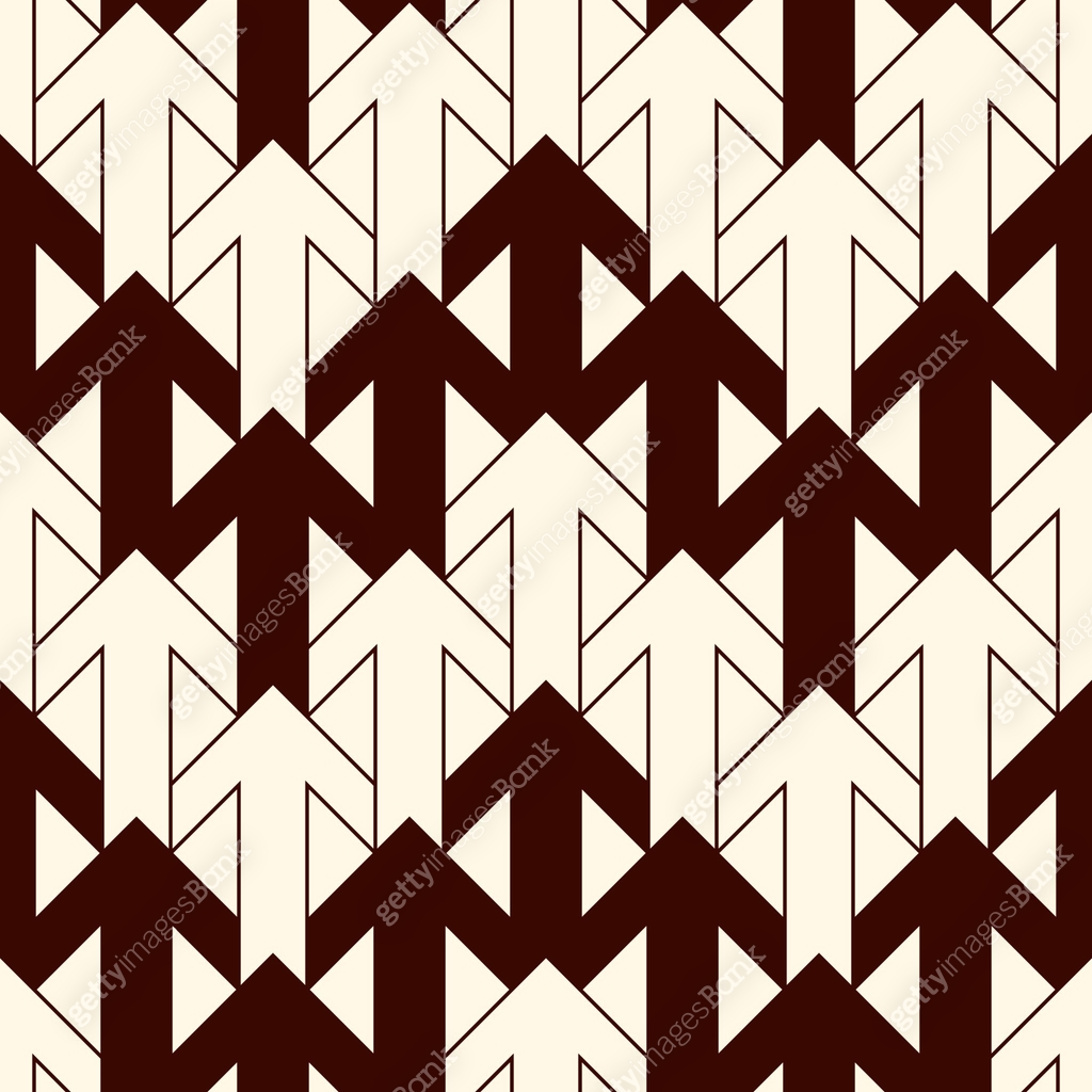 Pointer Design Patterns Simple modern print with interlocking arrows. Contemporary abstract ...