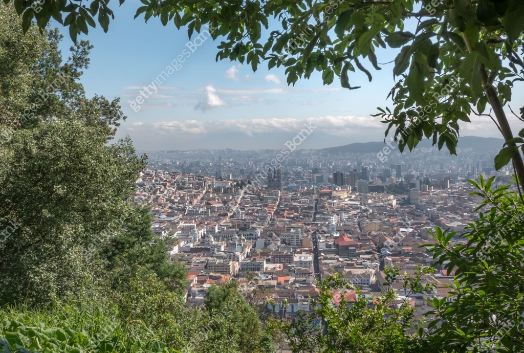 The historical center of Quito, founded in the 16th century on the ...