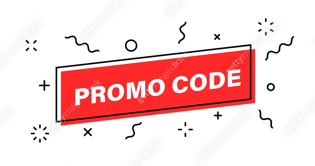 Promo code banner. Post template. Gift code. Win a prize giveaway ...