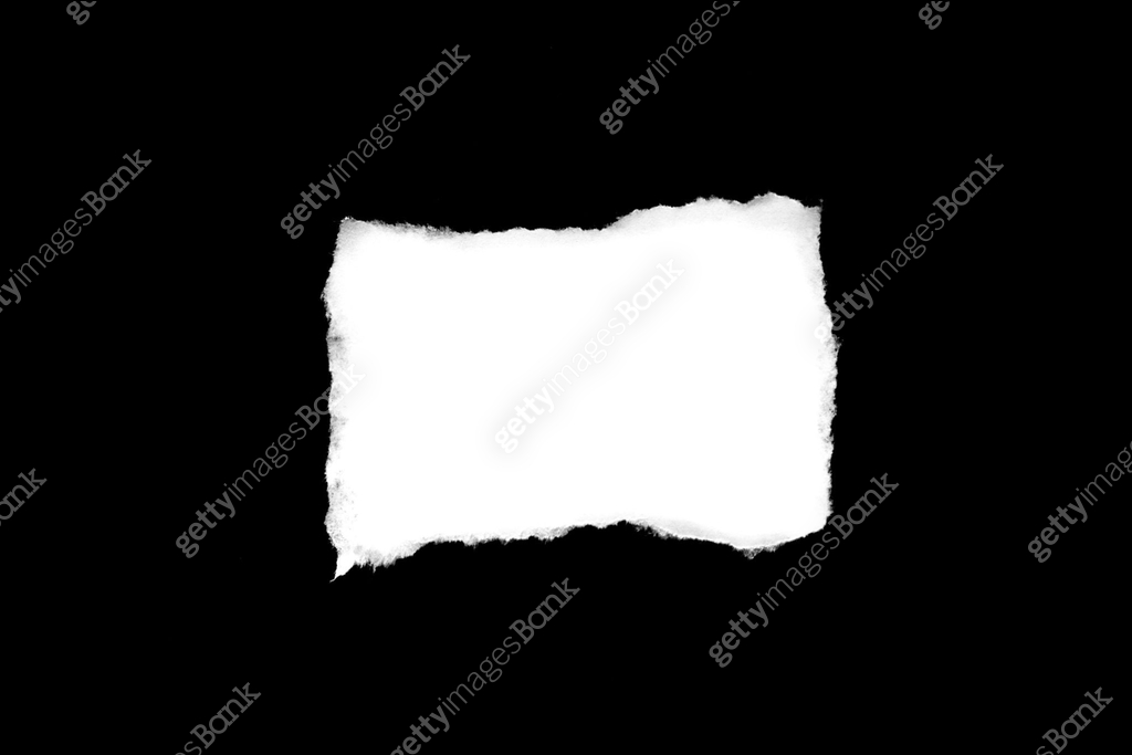 Isolated Rough Torn Rip Paper Cardboard Cut Stripe Piece Sheet Edge ...