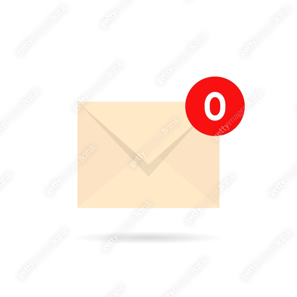 empty inbox with zero mail 이미지 (1221379488) 일러스트, 무료 일러스트 - 게티이미지뱅크