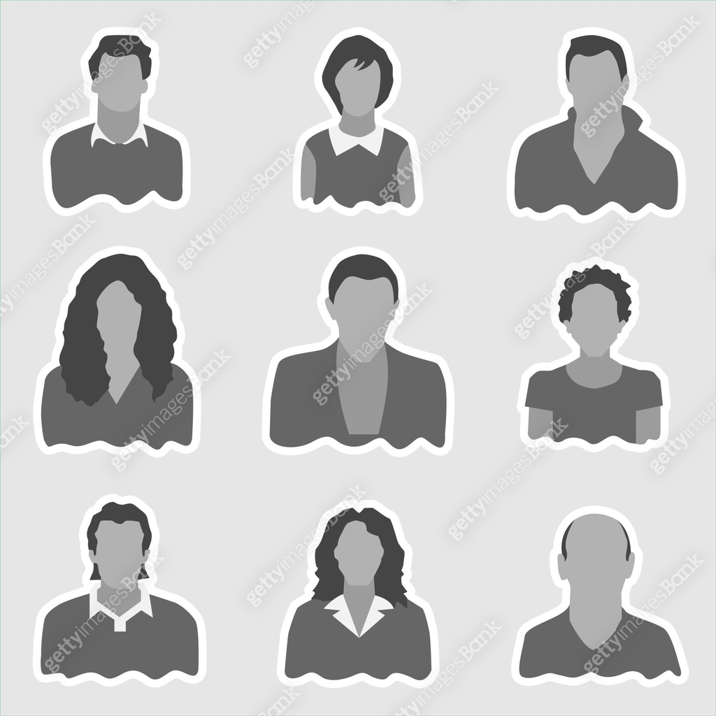 Recommended Characters Icon Collection of characters icons in flat design style. 이미지 (1220080430 ...