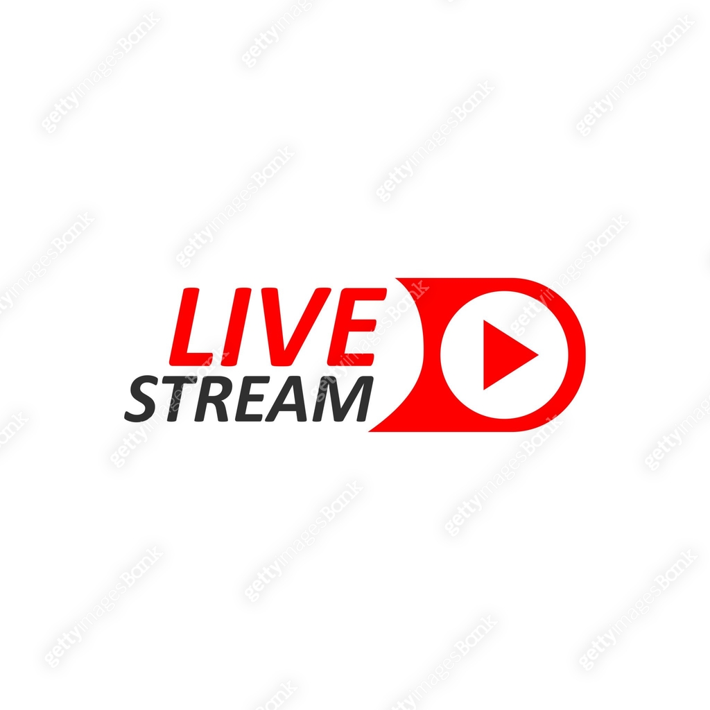 Live Stream sign. Red symbol, button of live streaming, broadcasting ...